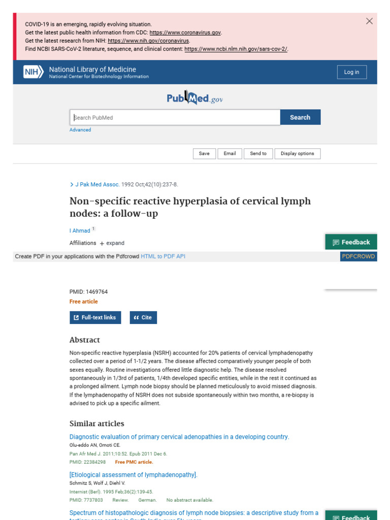 Pubmed Ncbi NLM Nih Gov 1469764 | PDF | Pub Med | National Center For ...