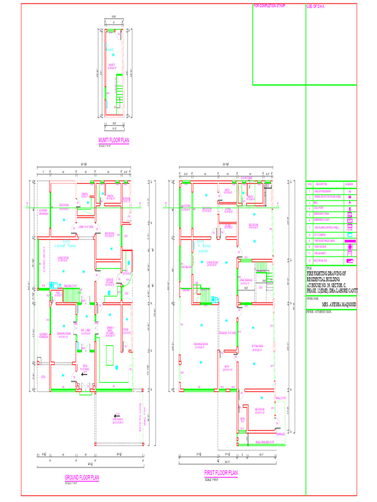 Fire Fighting Plan for Residential Building | PDF | Public Safety ...