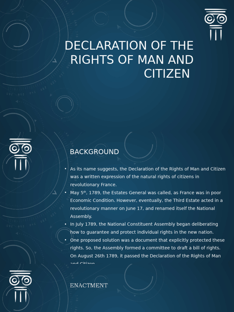 Declaration of the Rights of Man and Citizen | PDF | Political Science ...