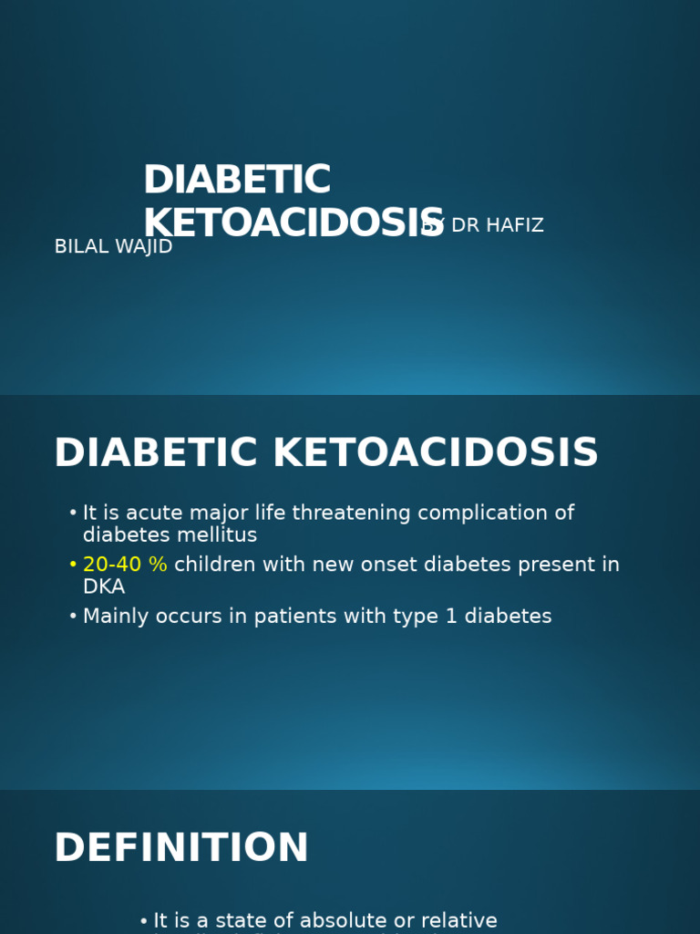 Diabetic Ketoacidosis | PDF | Diabetes | Medical Specialties