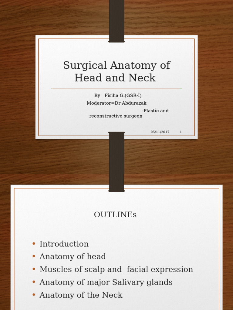 5.antomy of Head and Neck | PDF | Neck | Human Nose