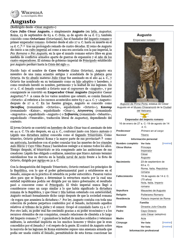 Augusto: el gran constructor de Roma – ZONA LIBRE RADIO 1, image size:768x1024