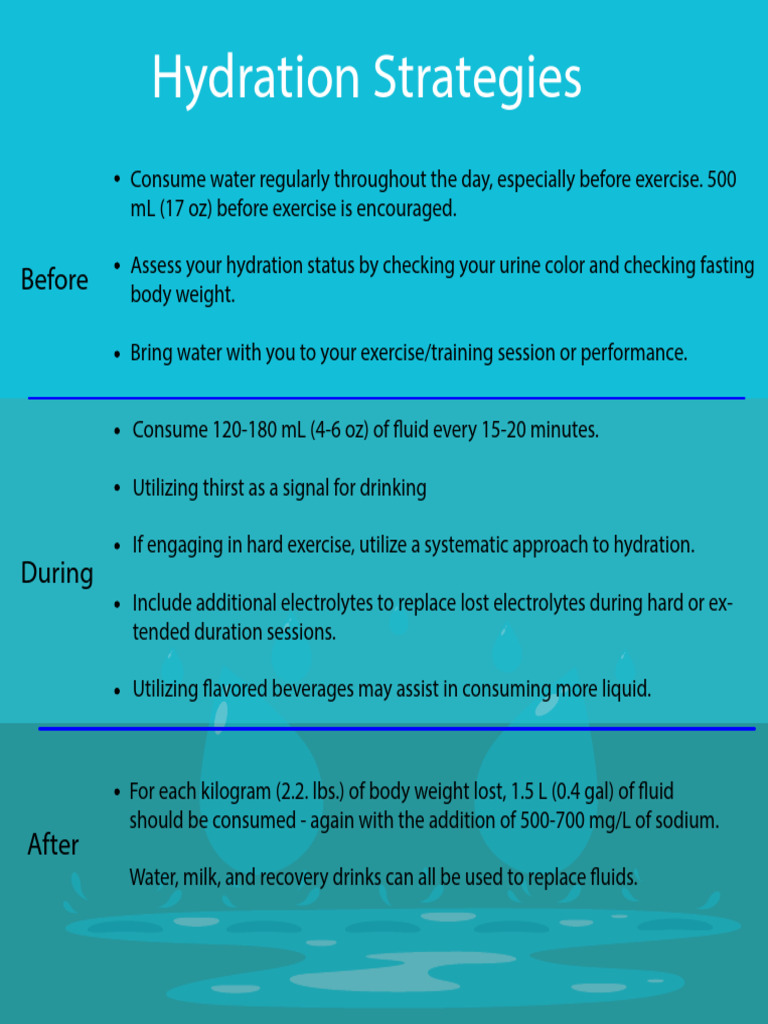 Post-Training Hydration Guidelines | PDF