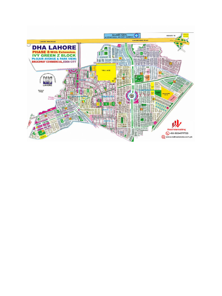 Dha Phase 8 Parkview Map | PDF