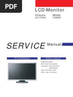 Samsung TFT-LCD Monitor 740NW Chassis LS17HAN Service Manual