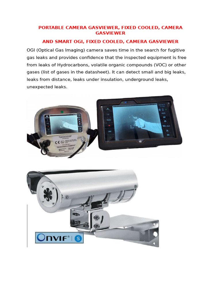 Portable OGI & Fire Detection Cameras | PDF