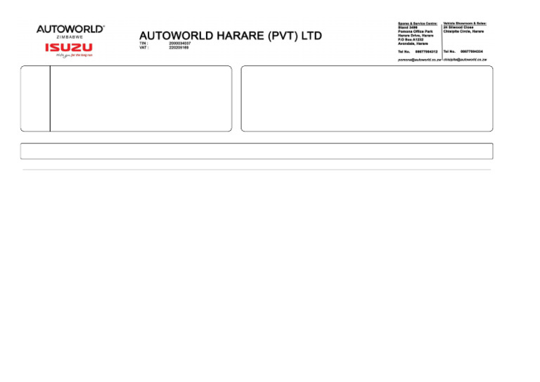 Quote To: Deliver To:: Parts Cash Sales - New | PDF