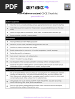 Female Catheterisation OSCE Guide | PDF | Catheter | Clinical Medicine