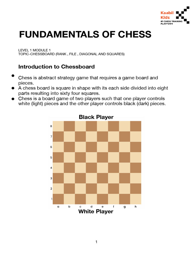 Chessboard Ranks and Files Explained | PDF | Traditional Board Games ...