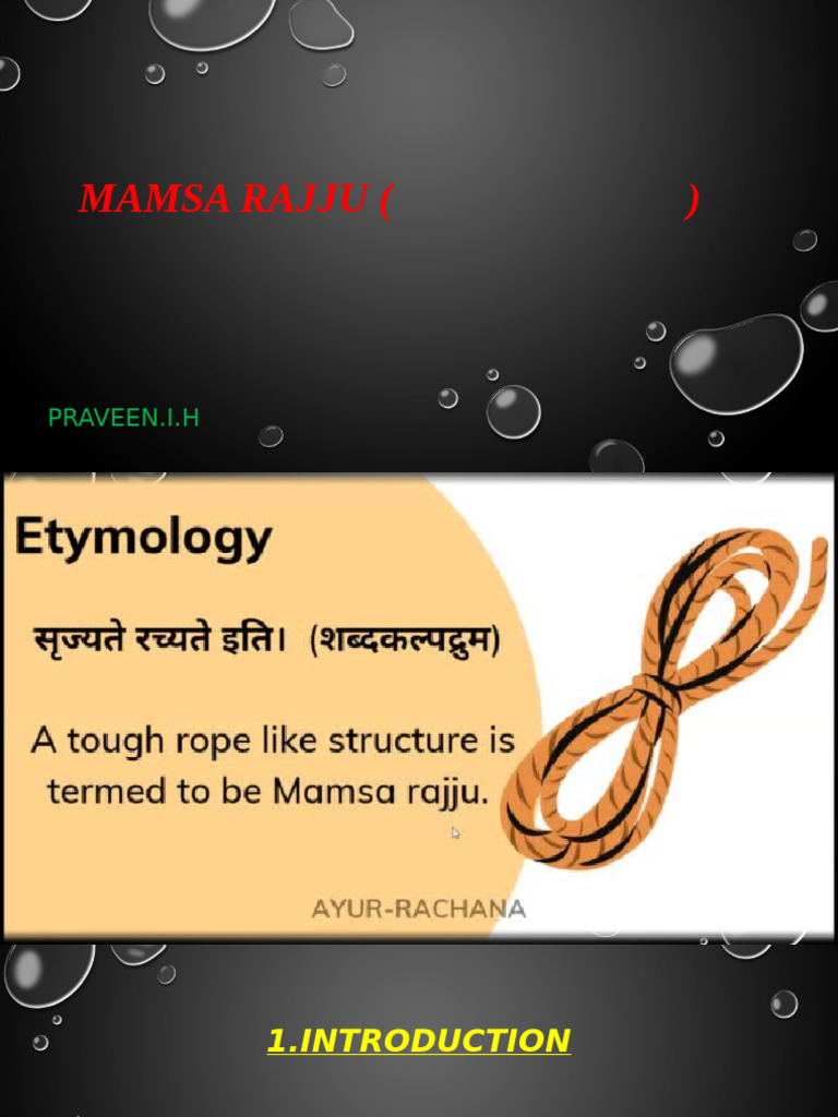 Understanding Mamsa Rajju in Ayurveda | PDF