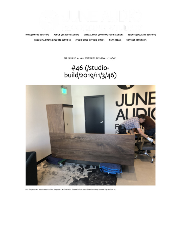 Step by Step Construction of A Professional Recording Studio. - June ...