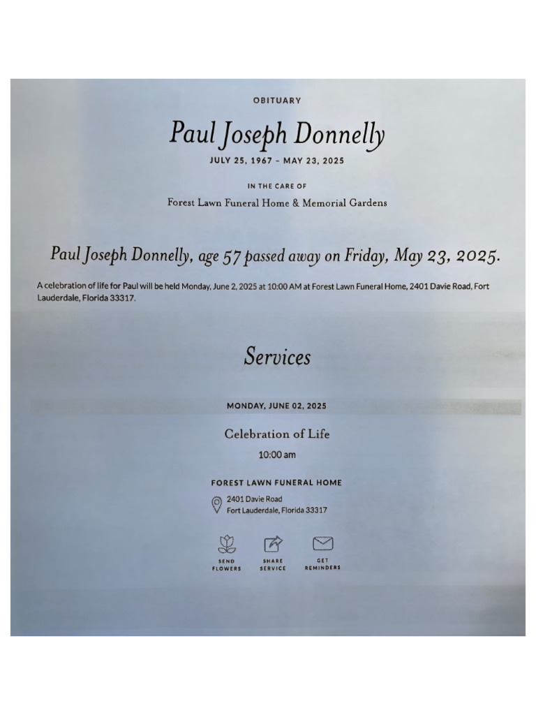 Celebration of Life | PDF