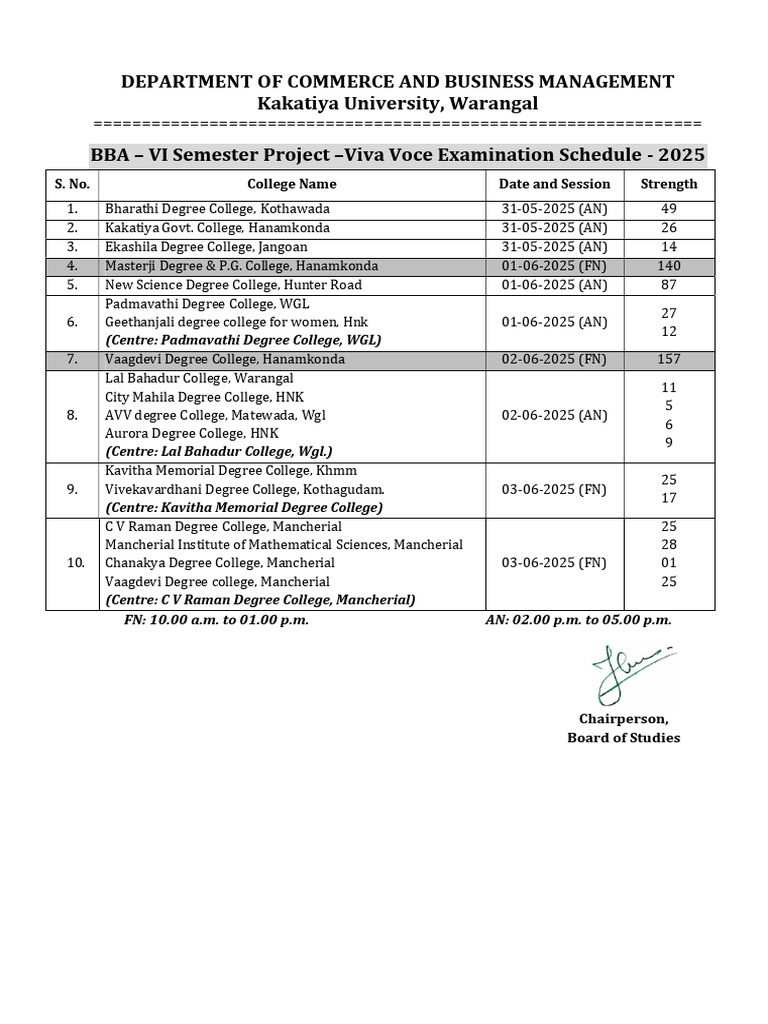 BBA Project Viva Schedule 2025 | PDF | Chess Theory | Chess