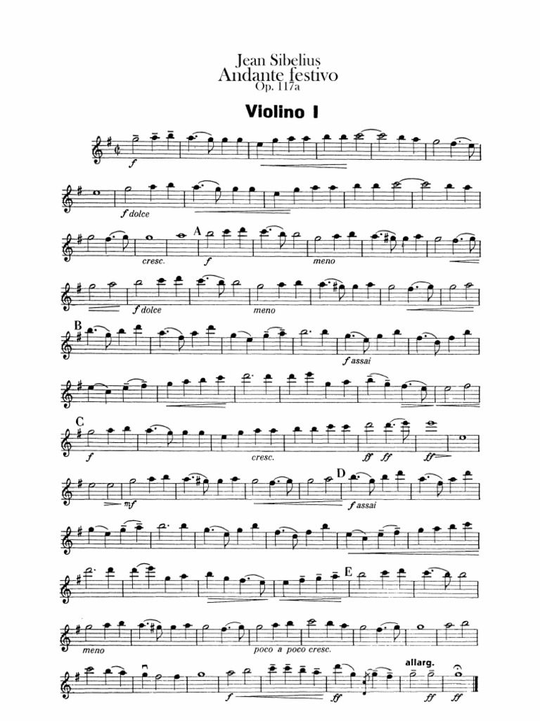 Sibelius Violin 1 | PDF