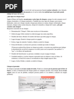 Cómo llenar cheques: guía y ejemplos | PDF | Cheque | Bancos