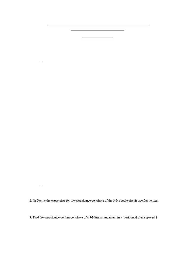 TD Question Bank | PDF | Electric Power Transmission | Insulator ...