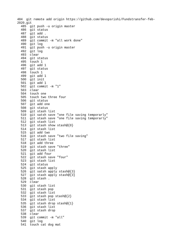 Git Commands | PDF