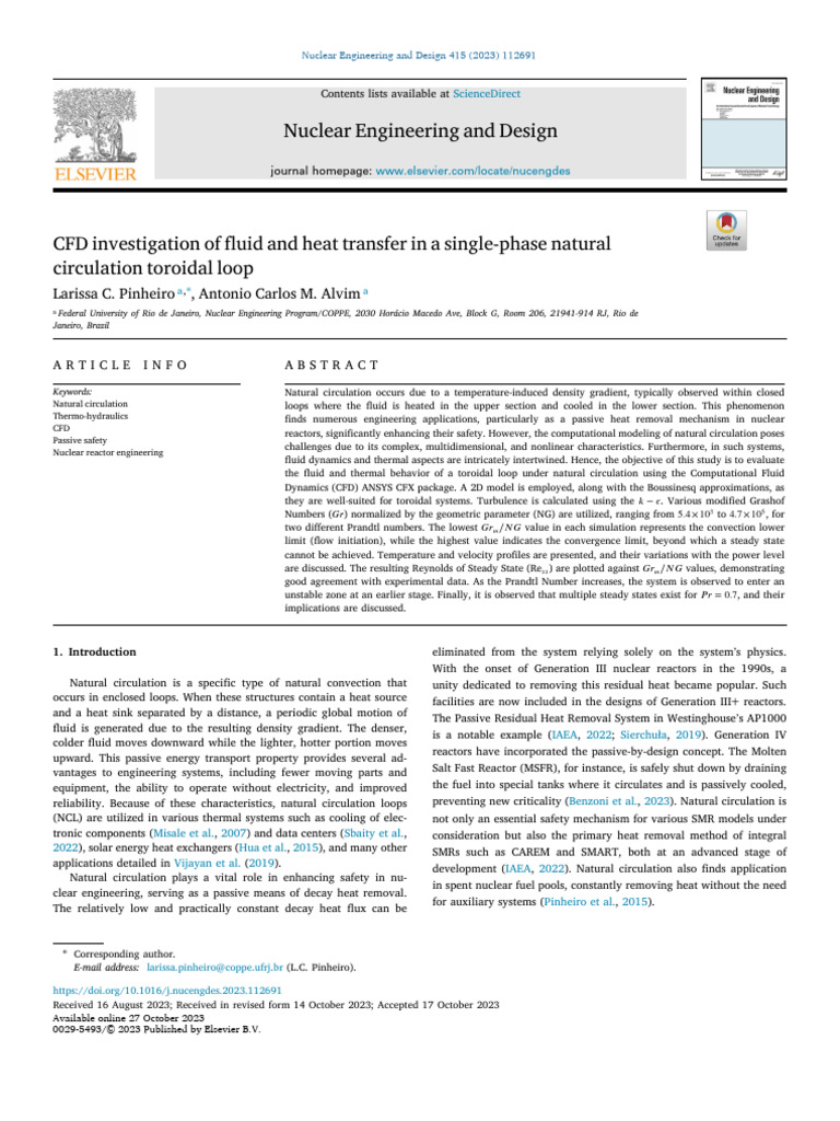 CFD Analysis of Natural Circulation Loop | PDF | Convection | Fluid ...