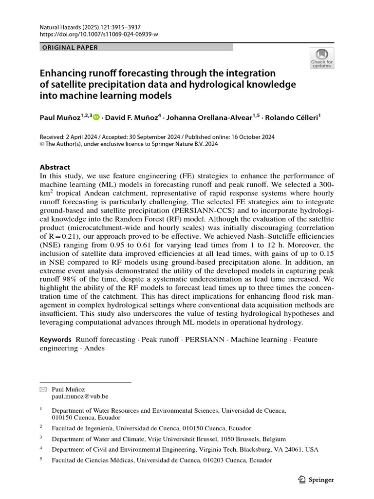 Enhancing Forecasting Satellite | PDF | Precipitation | Forecasting