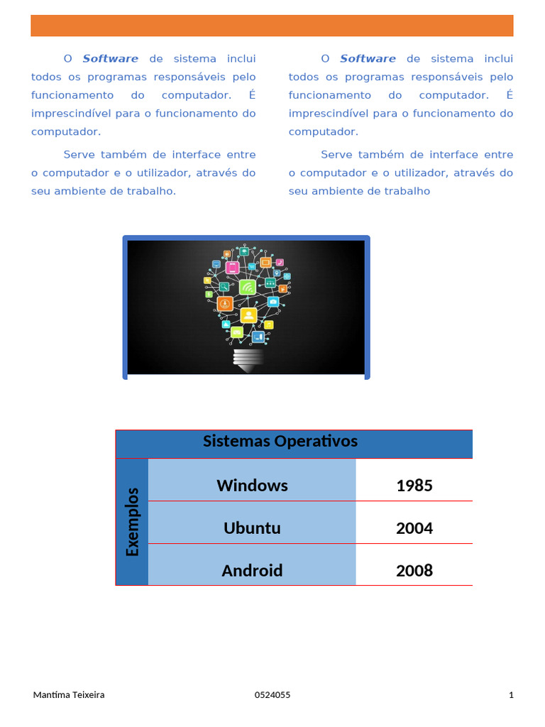 Software de Sistema e Seus Exemplos | PDF