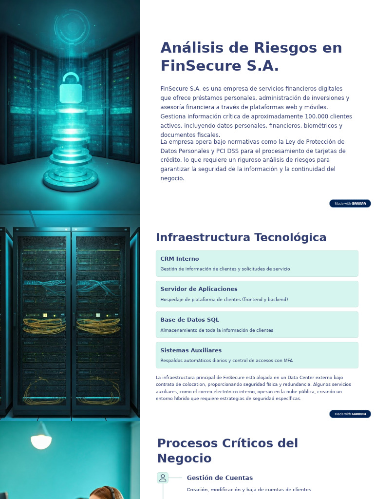 Análisis de Riesgos en FinSecure S.A. | PDF | La seguridad informática ...