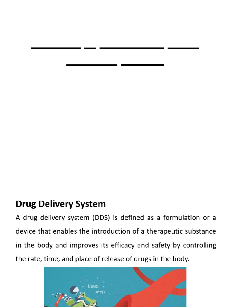 Overview of Controlled Drug Delivery Systems | PDF | Chemistry | Dose ...