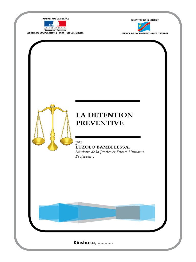 Detention Preventive Par Luzolo B. L. | PDF | Loi criminelle | Justice