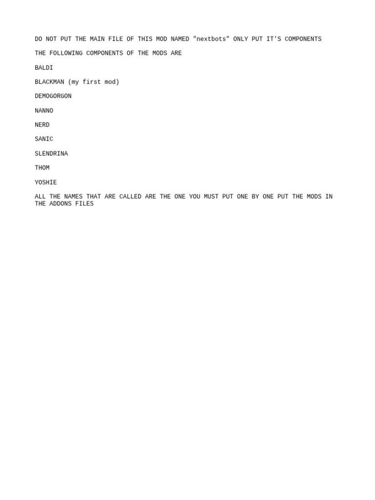Read Me First!!! | PDF
