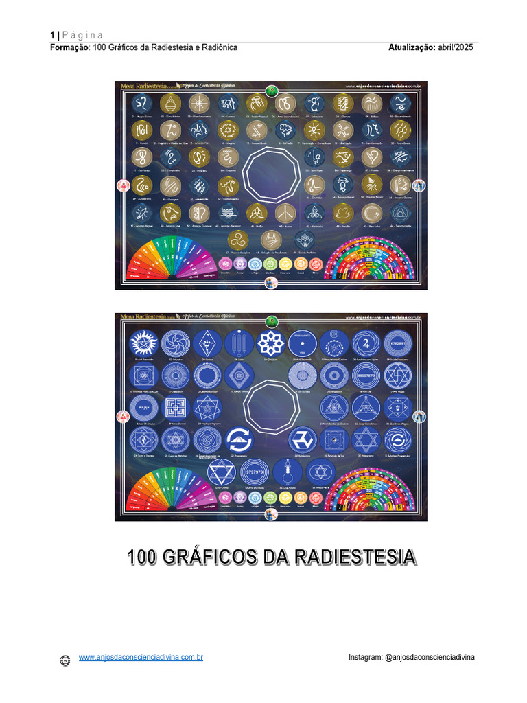 100 Gráficos de Radiestesia e Radiônica | PDF | Chacra | Amor