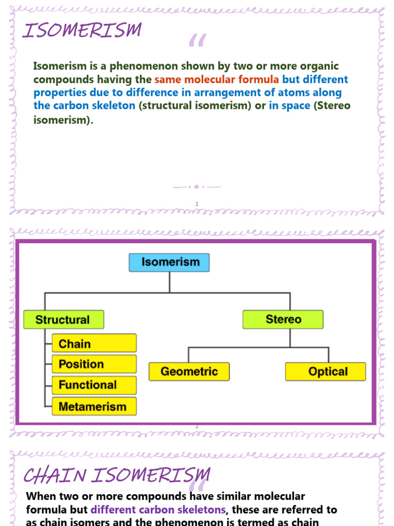 Isomerism in Organic Compounds | PDF | Isomer | Organic Chemistry