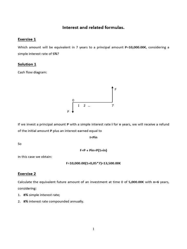 Investment Analysis - Practical Classes - 1st Part | PDF | Interest ...