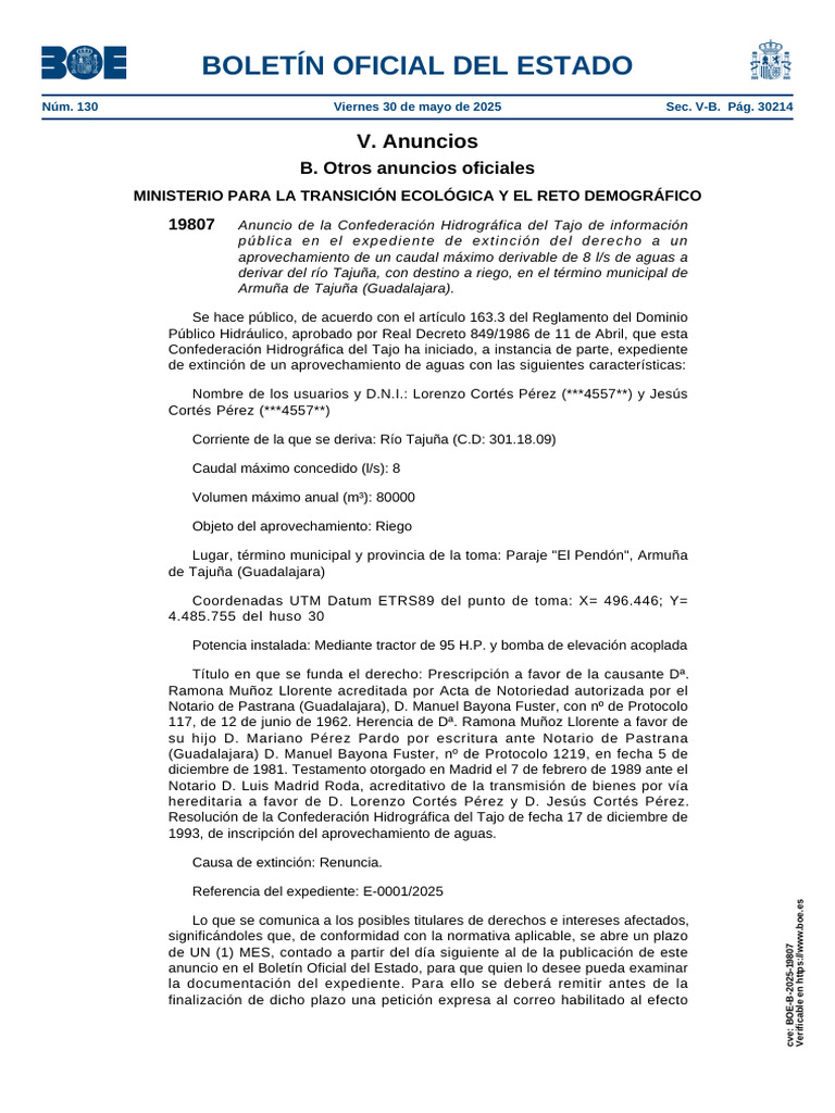 Boe B 2025 19807 | PDF