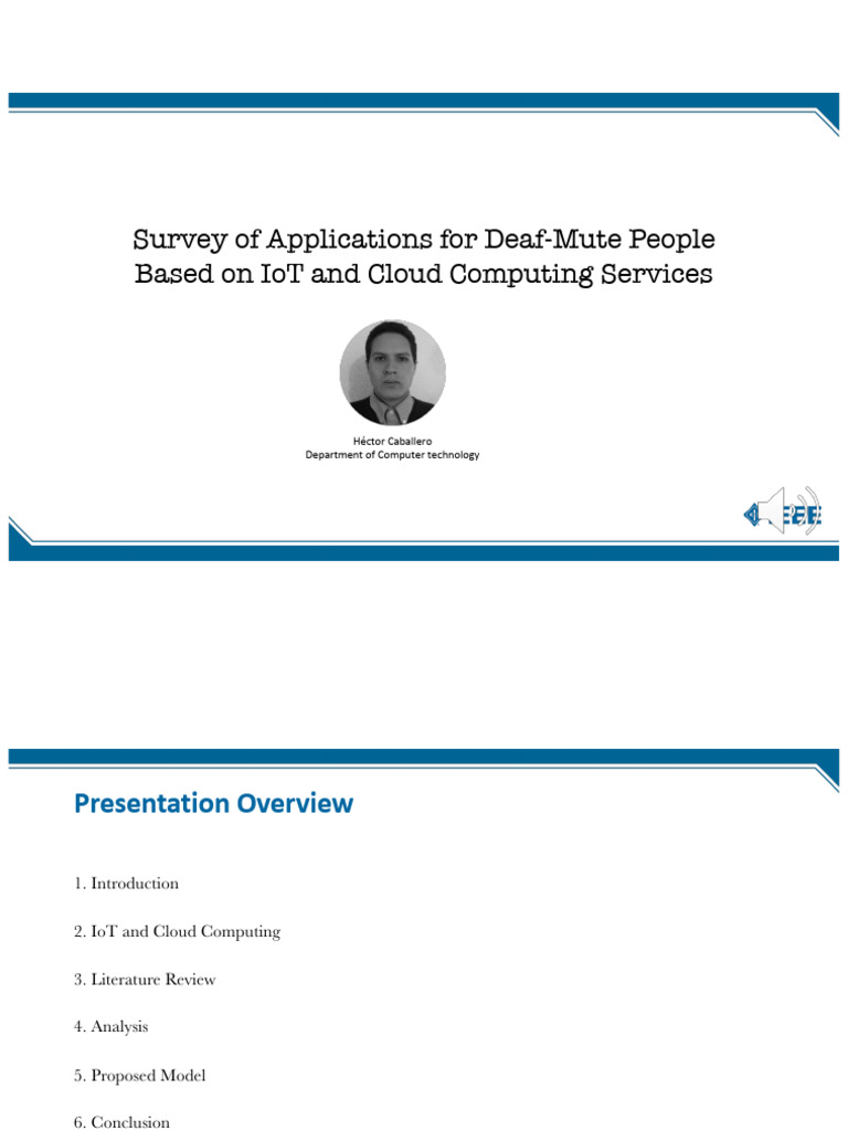 IoT and Cloud Solutions for Deaf-Mute Communication | PDF | Internet Of ...