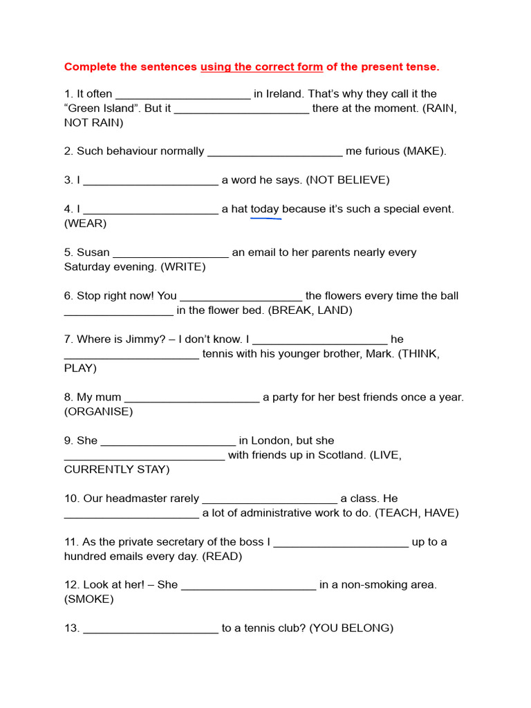Unit 1 - Chapter 1 Exercise | PDF