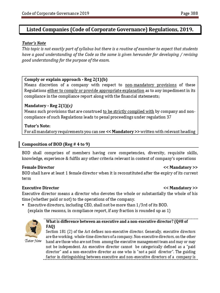 Code of Corporate Governance | PDF | Audit Committee | Audit