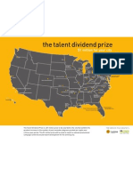 Talent Dividend Prize Map of Competing Cities