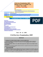 Civil Services Examination 2009