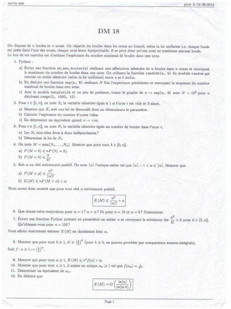 Maths DM 18 | PDF