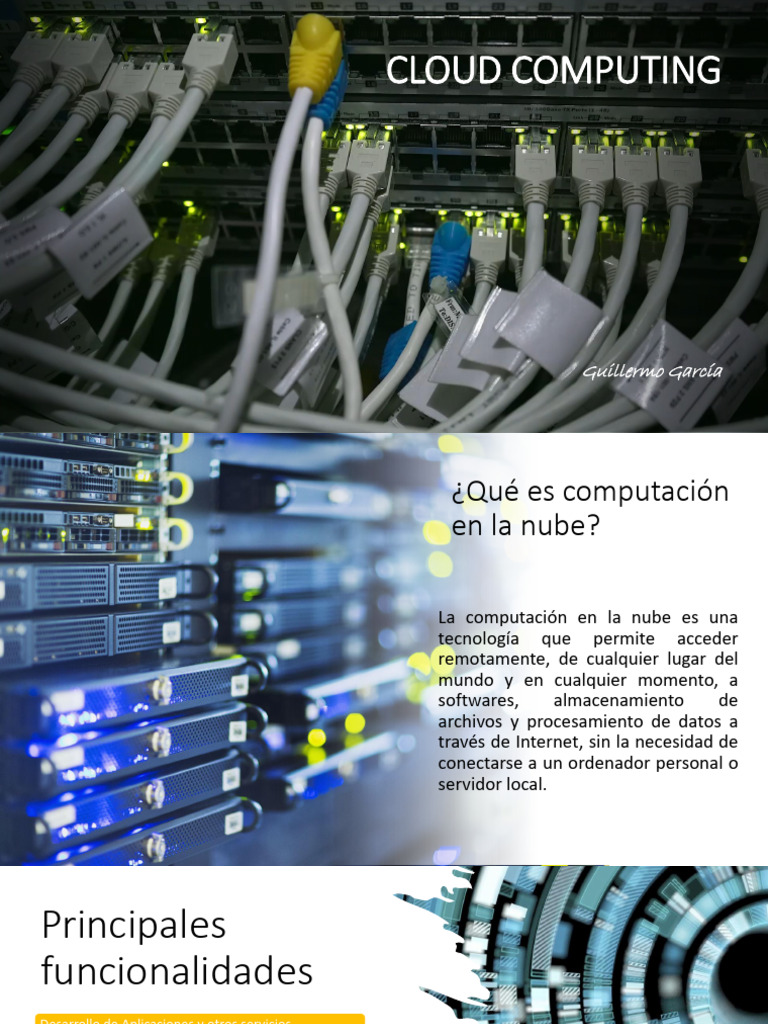 Presentación Cloud Computing y Contenedores | PDF | Computación en la ...