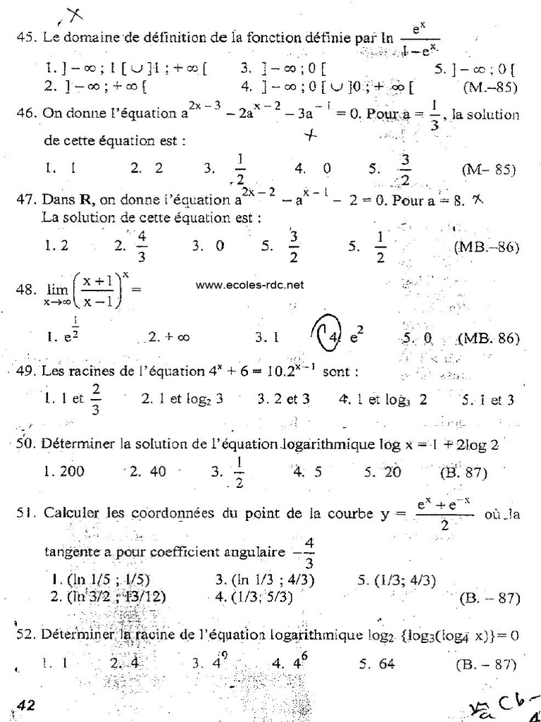 Math Exercices p42 | PDF