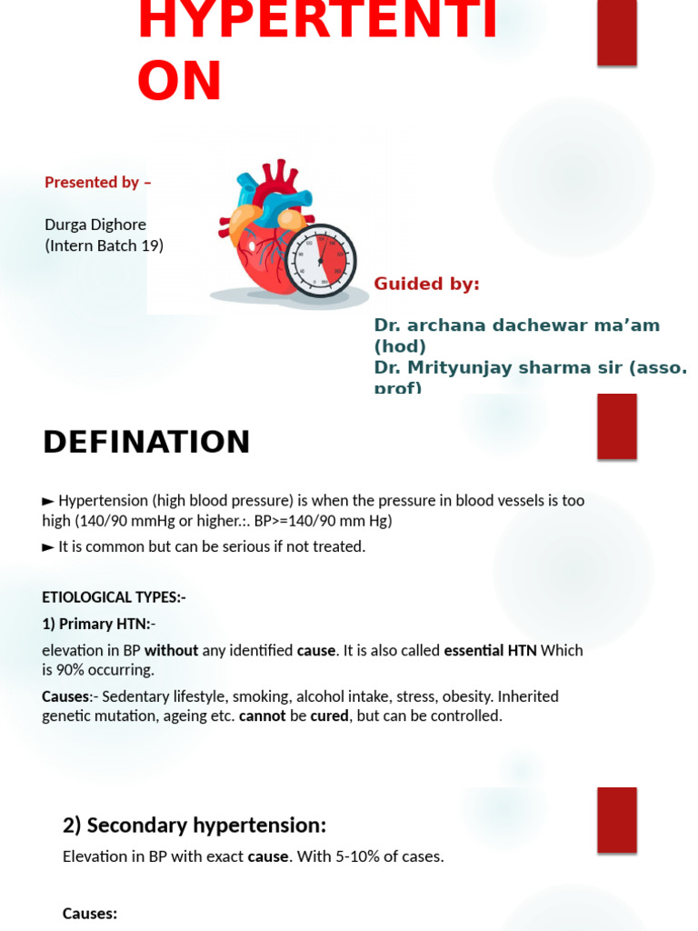 Understanding Hypertension and Its Risks | PDF | Hypertension | Blood ...