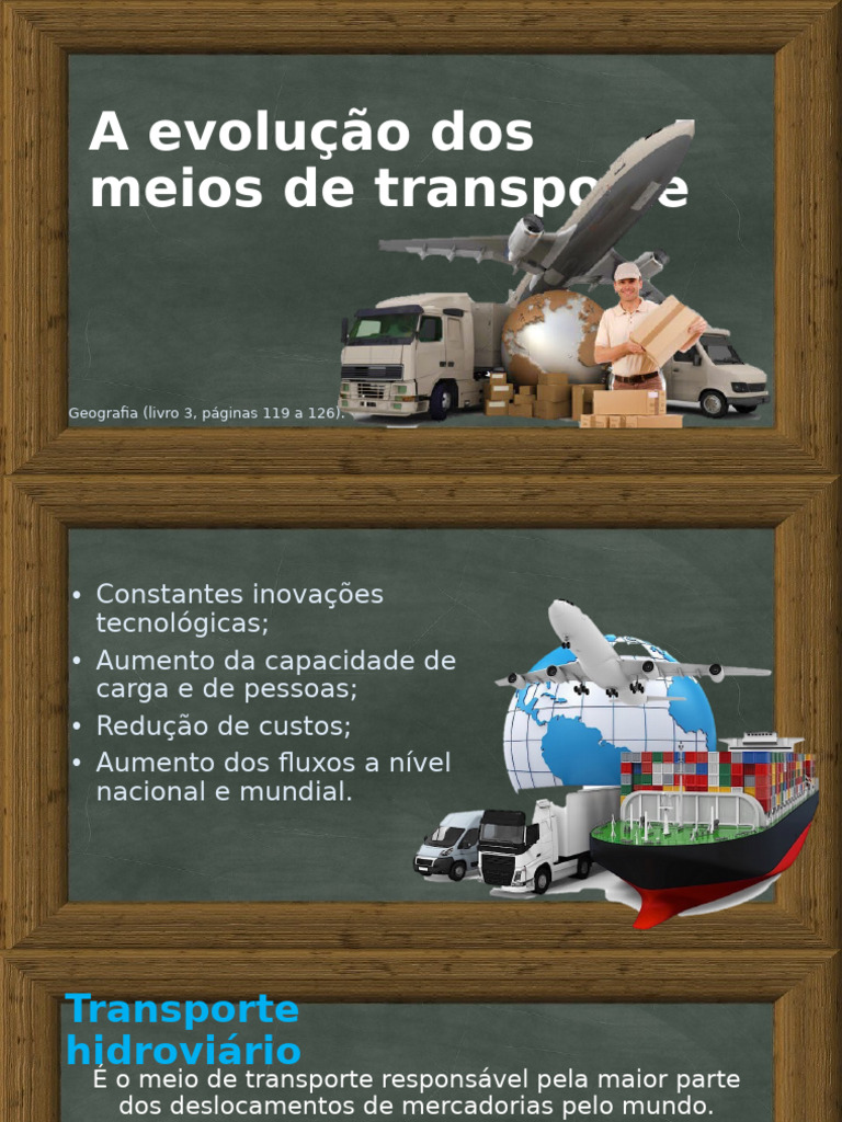 A Evolução Dos Meios de Transporte | PDF | Transporte
