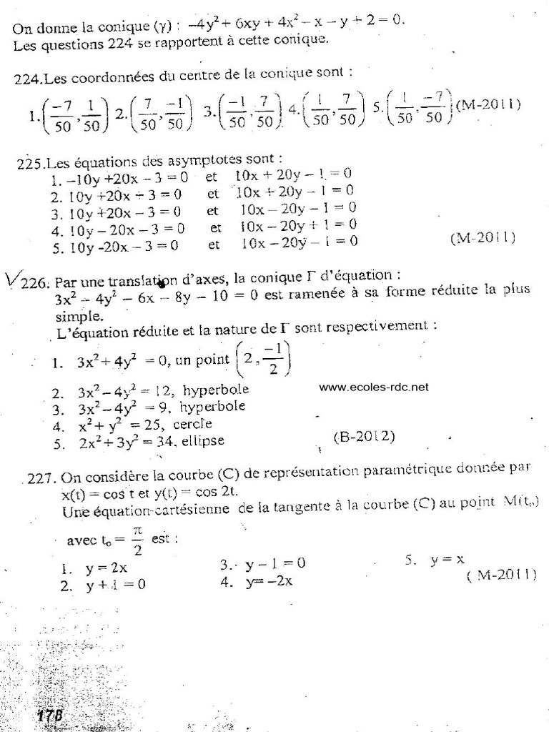 Math Exercices p178 | PDF
