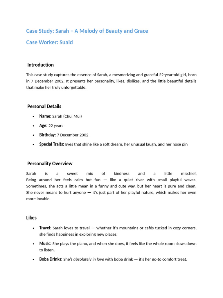 Sarah: A Case Study in Grace and Joy | PDF | Laughter