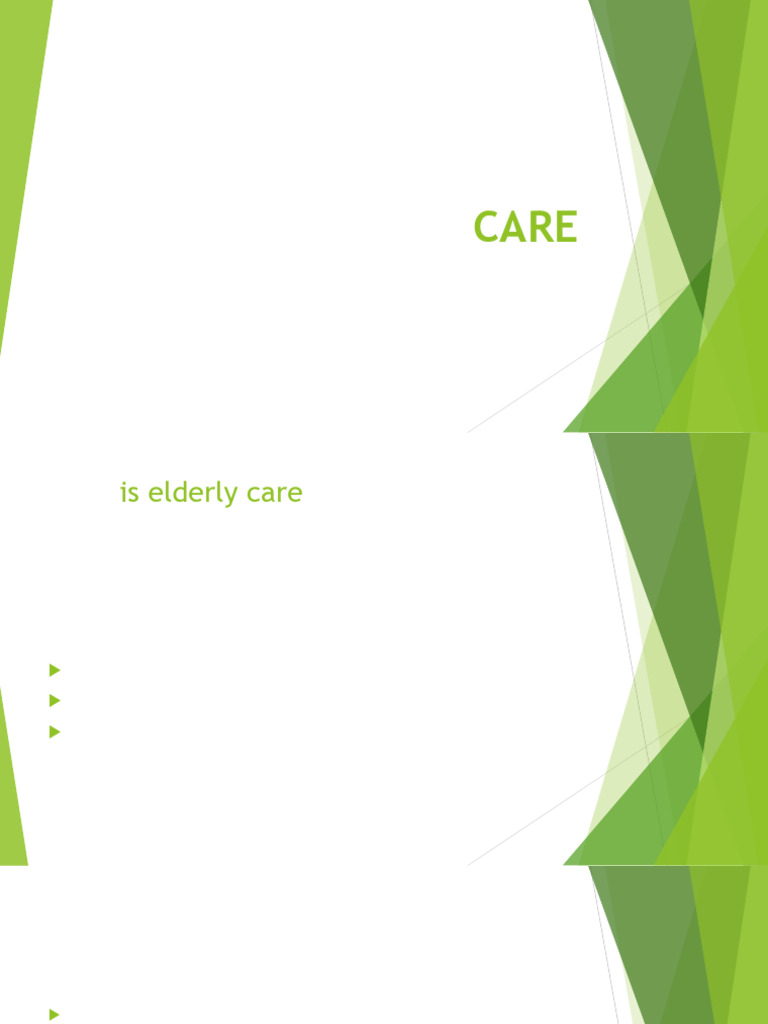 Principles of Elderly Care Essentials | PDF | Elderly Care | Ageing