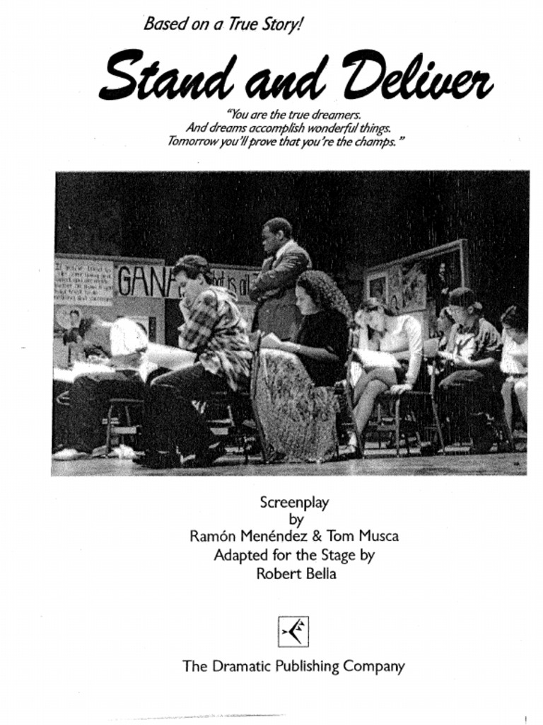 Stand and Deliver - Working Script | PDF