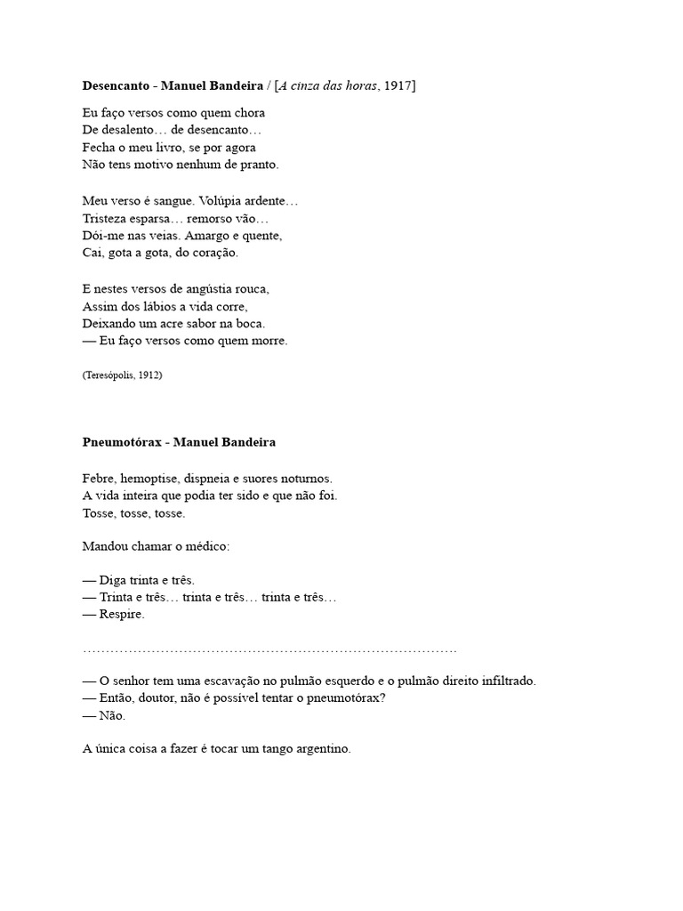 Poemas P - Leitura - Eu-Lírico | PDF
