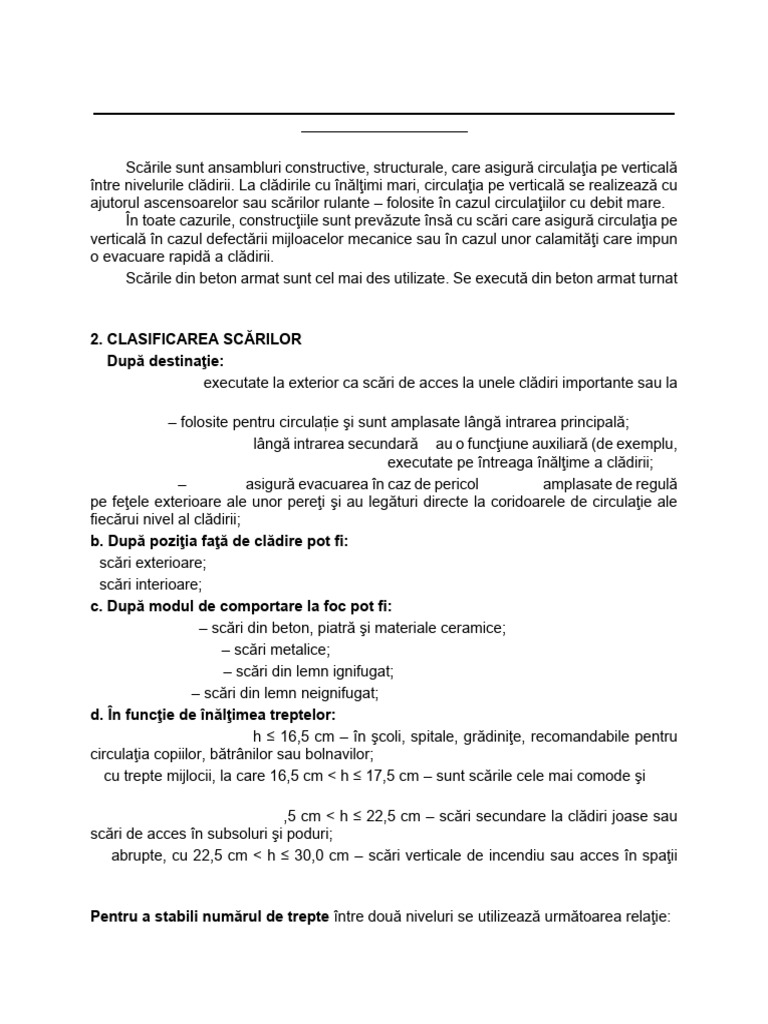 NR 34-Scari Clasificare Dimensionarea Numarului de Trepte Forme de Casa ...