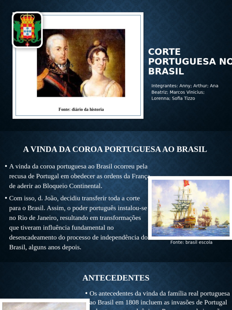 Transferência da Corte Portuguesa em 1808 | PDF | Brasil | Portugal