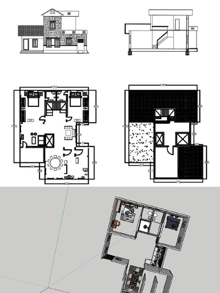 Floor Plan Auto Cad and 3d Meghana | PDF
